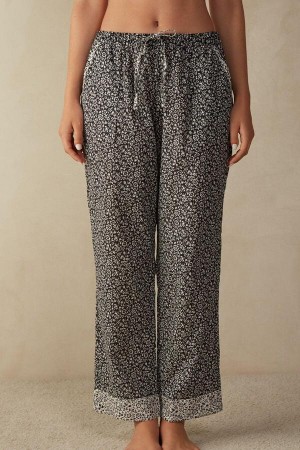 Intimissimi A Floral Affair Canvas Pants Ženske Pidžama Sive | HR 2068JJE