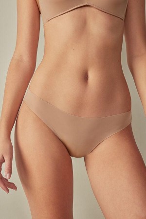 Intimissimi Brazilian in Seamless Ultra Light Microfiber Ženske Gaćice Bež | HR 2558WYN