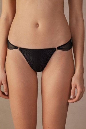 Intimissimi Cool Minimal Brazilian Ženske Gaćice Crne | HR 2478RWV