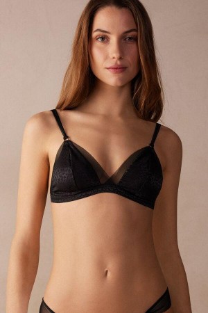 Intimissimi Cool Minimal Emma Triangle Ženske Grudnjaci Crne | HR 1135ZGY