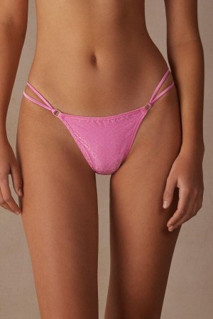 Intimissimi Cool Minimal String Thong Ženske Gaćice Roze | HR 2240UTL