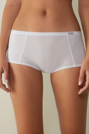 Intimissimi Cotton Boyshorts Ženske Gaćice Bijele | HR 2340SOG