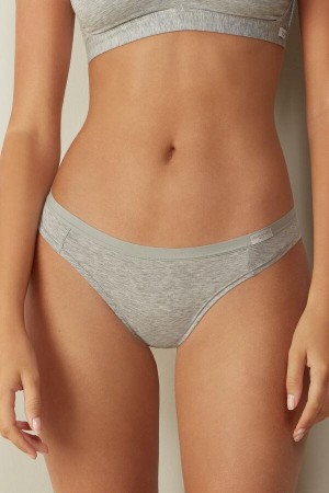 Intimissimi Cotton Brazilian Ženske Gaćice Svijetlo Sive | HR 2567LHI