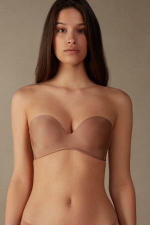 Intimissimi Daila Ultralight Microfiber Bandeau Ženske Grudnjaci Bež | HR 1207FMM