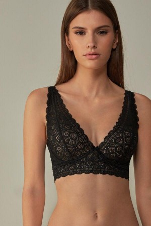 Intimissimi Eleonora Balconette in Lace Ženske Grudnjaci Crne | HR 1586EXG