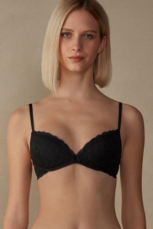 Intimissimi Gioia Super Push-Up in Lace Ženske Grudnjaci Crne | HR 1321BCP