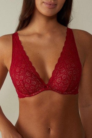 Intimissimi Giorgia Balconette in Lace Ženske Grudnjaci Crvene | HR 1241CEI