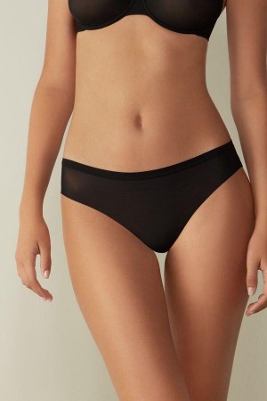 Intimissimi Invisible Touch Brazilian Ženske Gaćice Crne | HR 2550PQJ