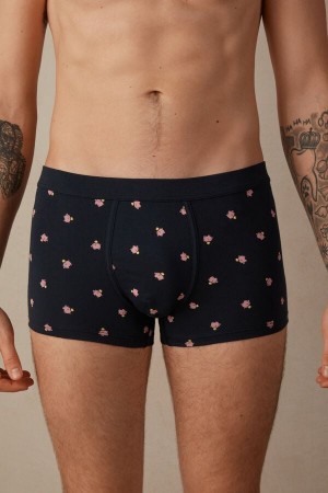 Intimissimi Piggy Bank in Stretch Supima® Cotton Muške Boxer Plave | HR 2656QZL