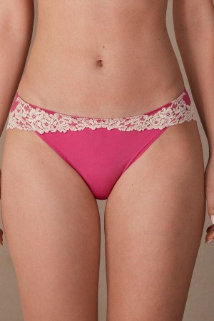 Intimissimi Pretty Flowers Ženske Gaćice Roze Bijele | HR 2363GLS