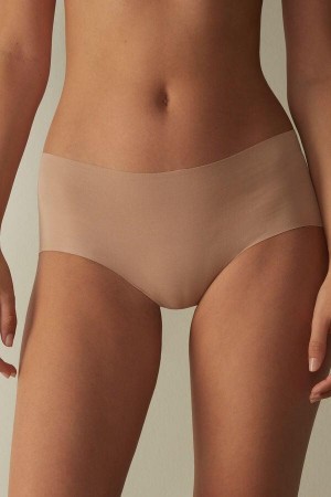 Intimissimi Seamless Supima® Cotton Hipster Ženske Gaćice Bež | HR 2331XFY