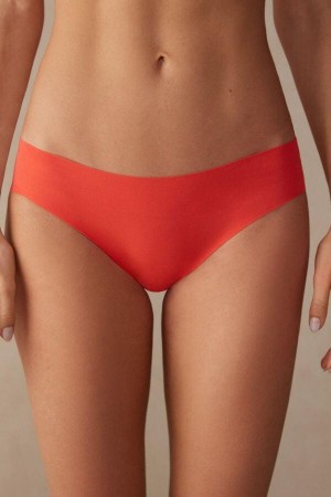 Intimissimi Seamless Supima® Cotton Ženske Gaćice Tamno Crvene | HR 2370ISL