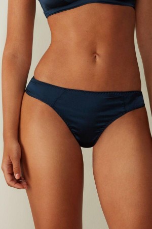 Intimissimi Silk Cheeky Briefs Ženske Gaćice Plave | HR 2517JJP