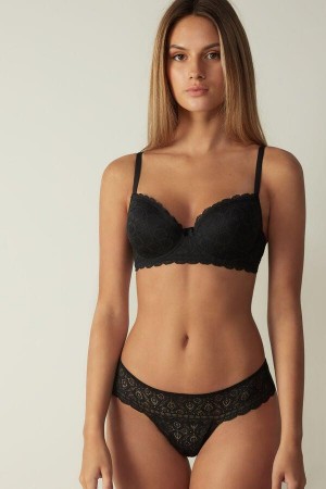 Intimissimi Sofia Balconette in Lace Ženske Grudnjaci Crne | HR 1092EXG