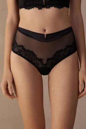 Intimissimi Stunning Beauty Hipster Brazilian Ženske Gaćice Crne | HR 2299FMM