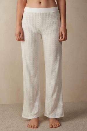 Intimissimi Timeless Heritage Full Length Pants Ženske Pidžama Bijele | HR 2055RWH