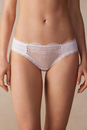 Intimissimi Timeless Simplicity Cotton Ženske Gaćice Bijele | HR 2347TVC