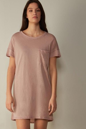 Intimissimi Ultrafresh Supima® Cotton Nightdress Ženske Pidžama Roze | HR 2227ZGY