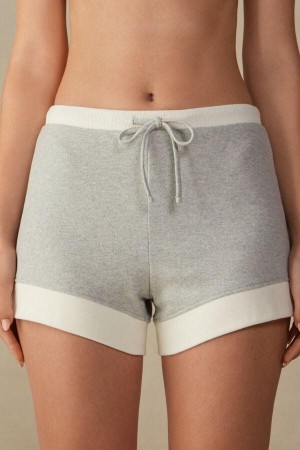 Intimissimi Warm Cuddles Shorts Ženske Pidžama Sive Bijele | HR 1982ORX