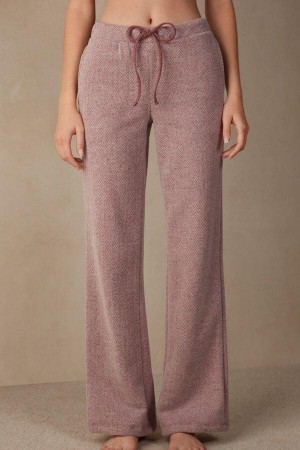 Intimissimi Winter Candies Full Length Sweatpants Ženske Pidžama Tamno Roze | HR 2046XFU