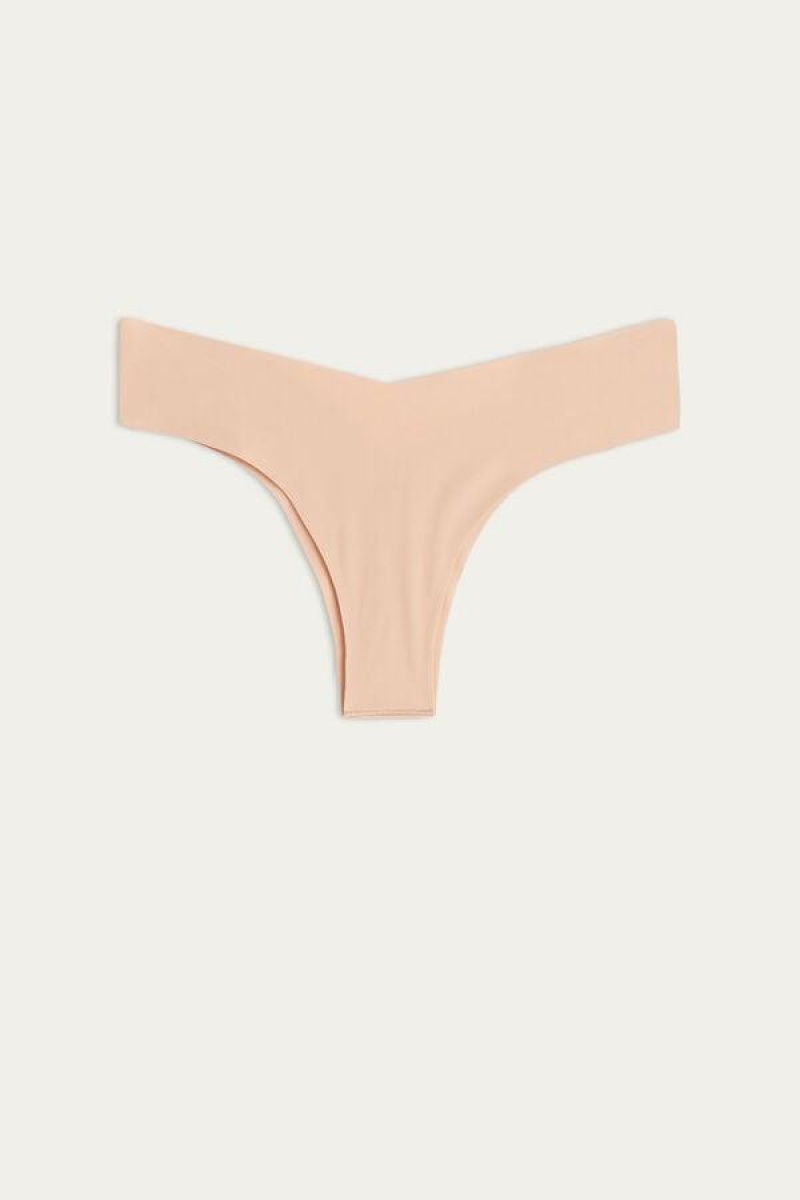 Intimissimi 80s-style Brazilian in Ultralight Microfiber Ženske Gaćice Bež | HR 2542KIO