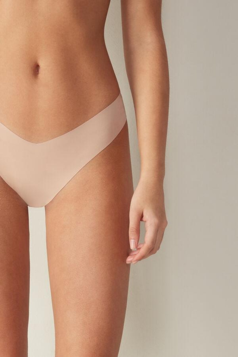 Intimissimi 80s-style Brazilian in Ultralight Microfiber Ženske Gaćice Bež | HR 2542KIO