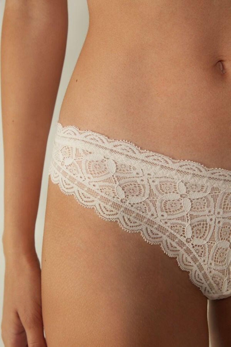 Intimissimi 80s-style Lace Brazilian Ženske Gaćice Roze | HR 2514ZGU