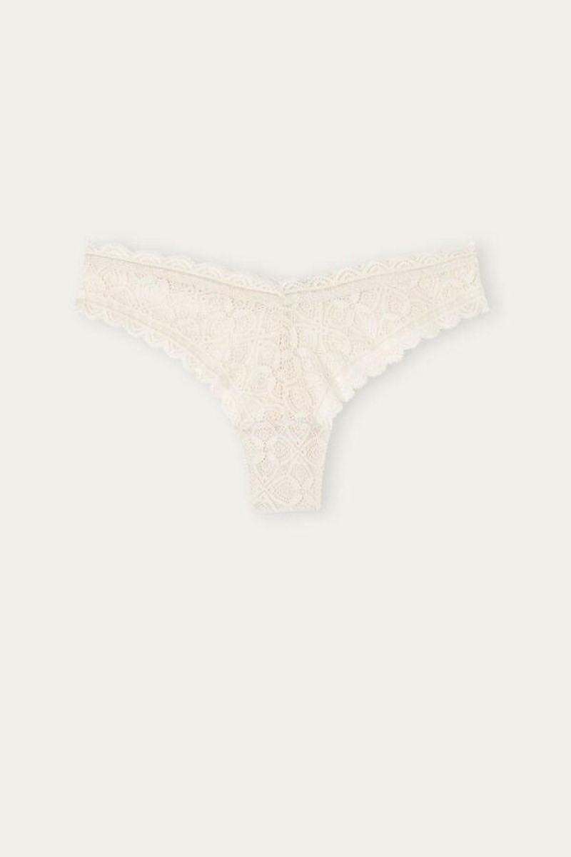 Intimissimi 80s-style Lace Brazilian Ženske Gaćice Roze | HR 2514ZGU