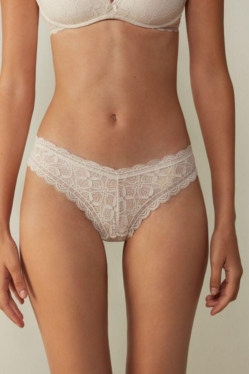 Intimissimi 80s-style Lace Brazilian Ženske Gaćice Roze | HR 2514ZGU