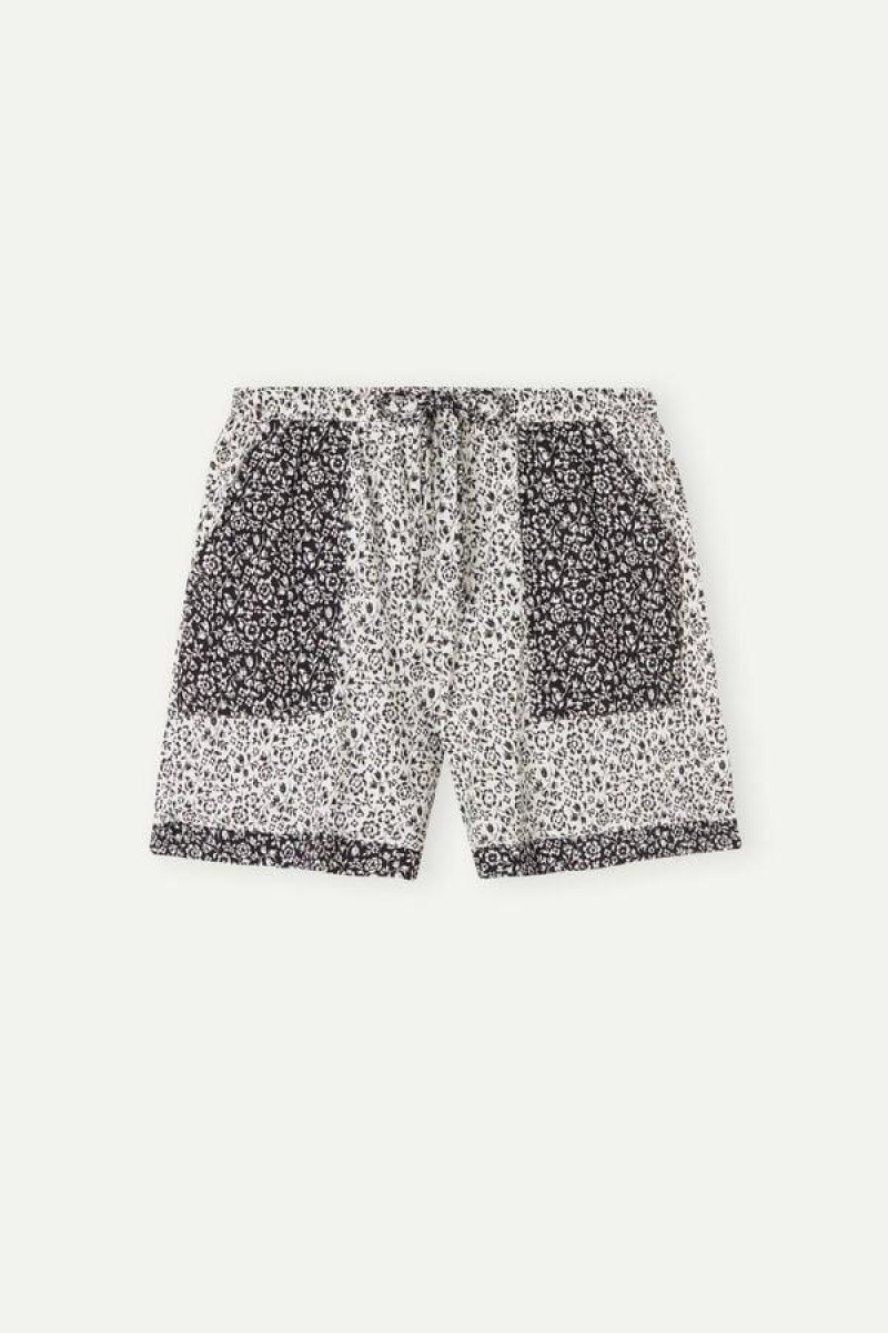 Intimissimi A Floral Affair Cotton Shorts Ženske Pidžama Svijetlo Žute | HR 1984APV