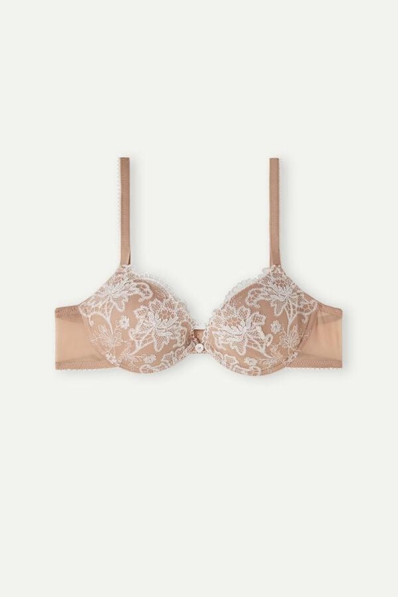 Intimissimi Bellissima Lovely Day Push-up Ženske Grudnjaci Bež | HR 1302TVJ