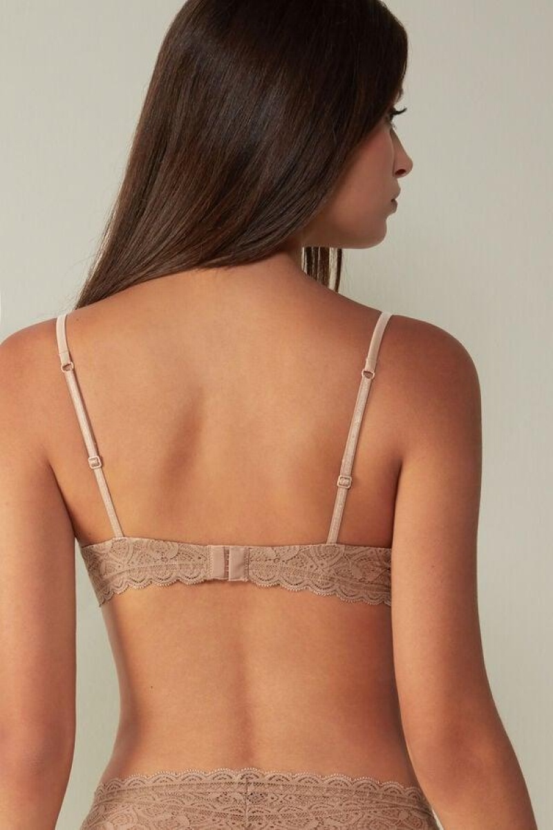 Intimissimi Bellissima Push-up in Lace Ženske Grudnjaci Bež | HR 1313HKW