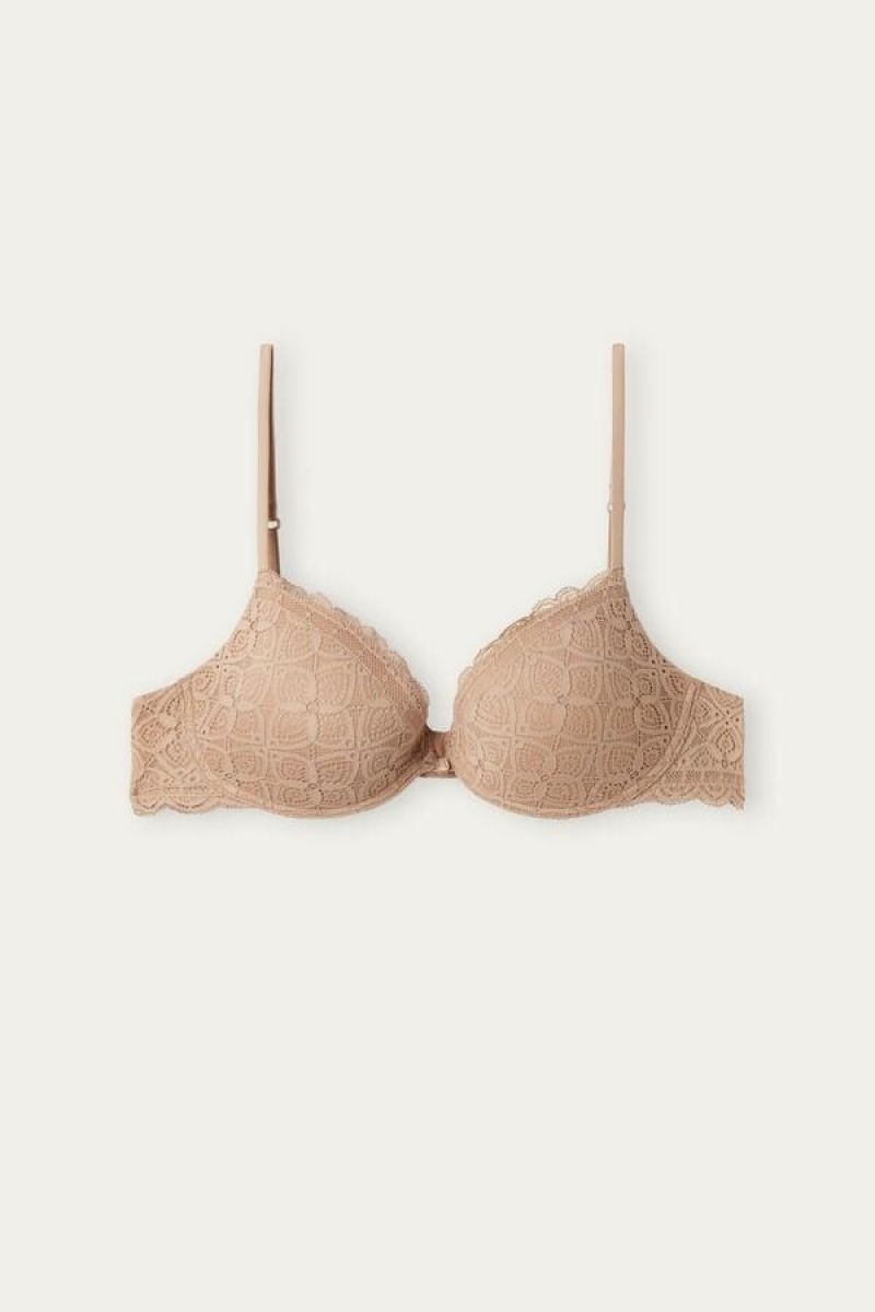 Intimissimi Bellissima Push-up in Lace Ženske Grudnjaci Bež | HR 1313HKW