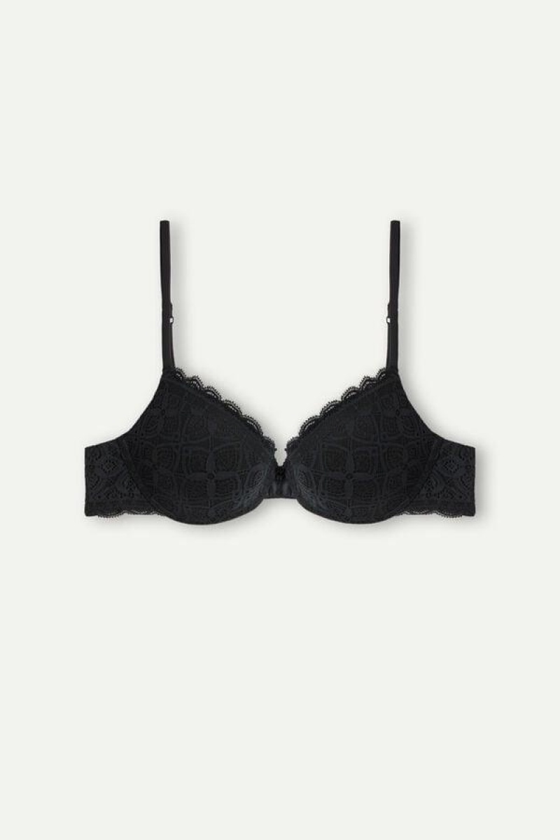 Intimissimi Bellissima Push-up in Lace Ženske Grudnjaci Crne | HR 1319CEI