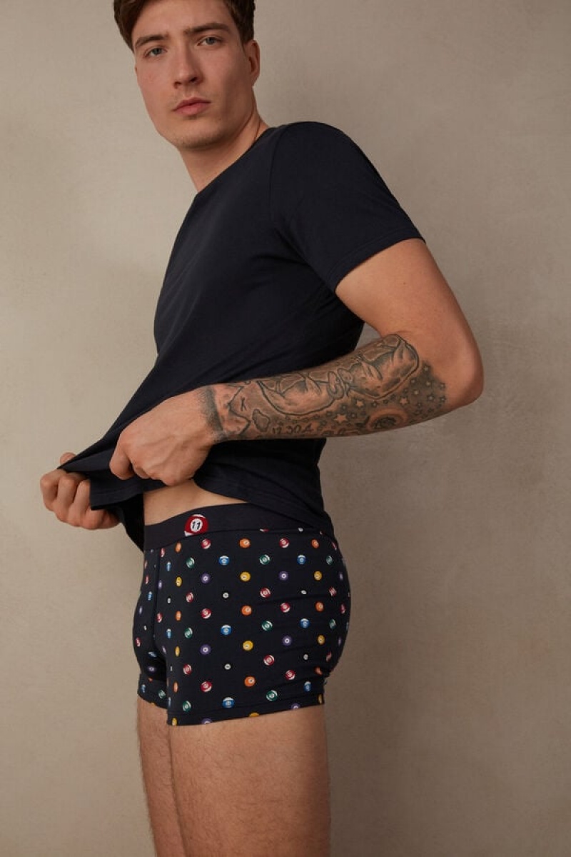 Intimissimi Billiard in Stretch Supima® Cotton Muške Boxer Plave | HR 2640NBE