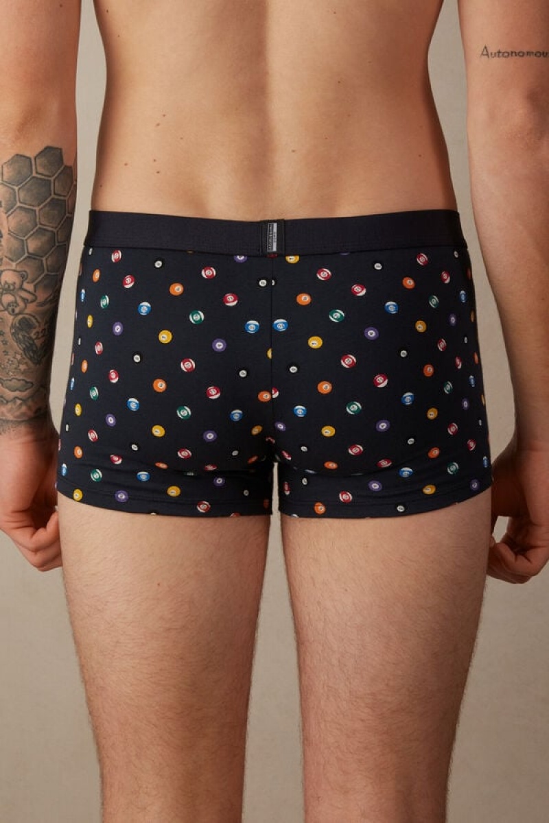 Intimissimi Billiard in Stretch Supima® Cotton Muške Boxer Plave | HR 2640NBE