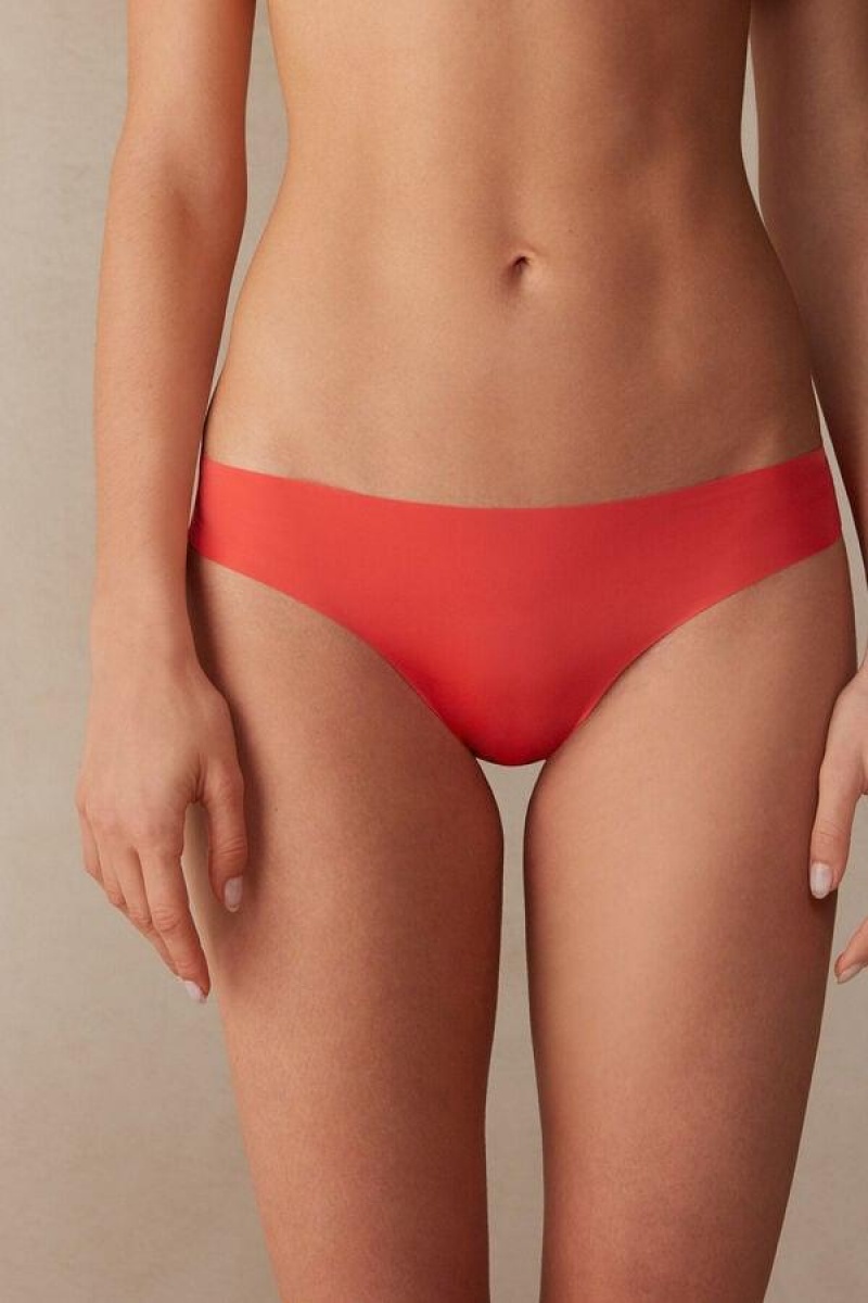 Intimissimi Brazilian in Seamless Ultra Light Microfiber Ženske Gaćice Tamno Crvene | HR 2485VDR