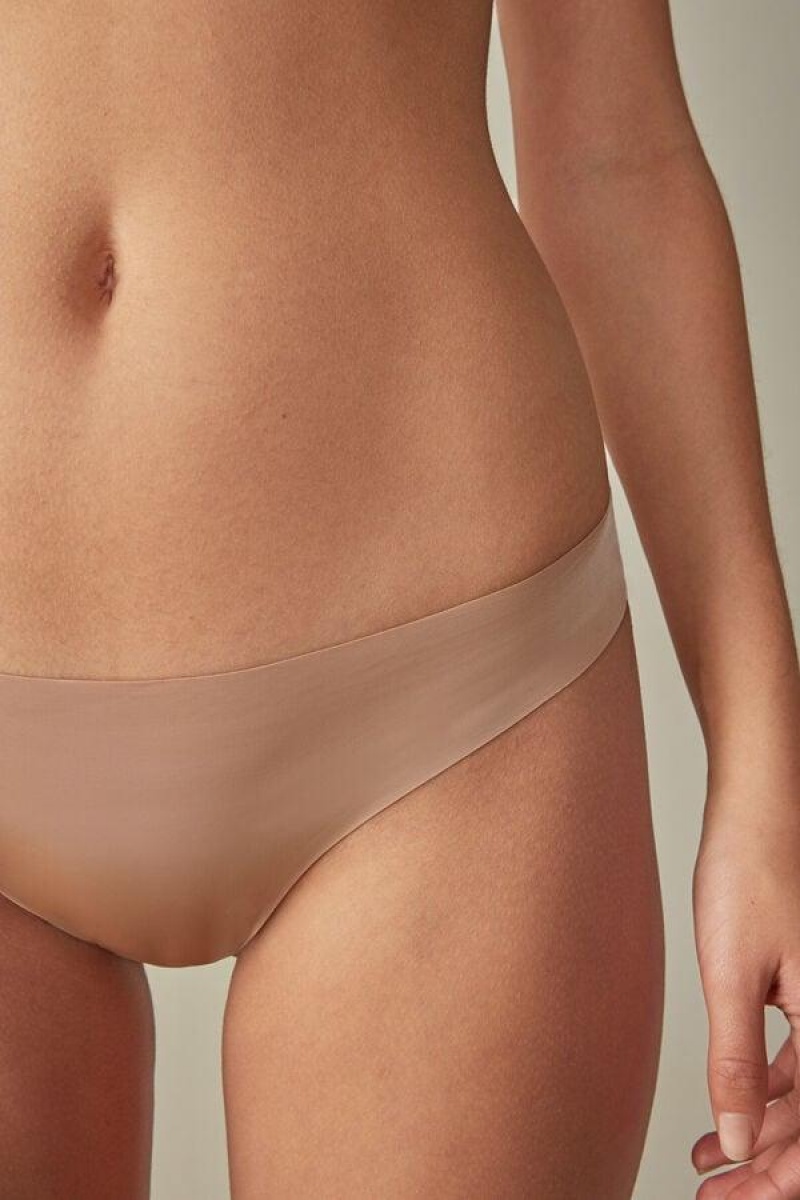 Intimissimi Brazilian in Seamless Ultra Light Microfiber Ženske Gaćice Bež | HR 2558WYN