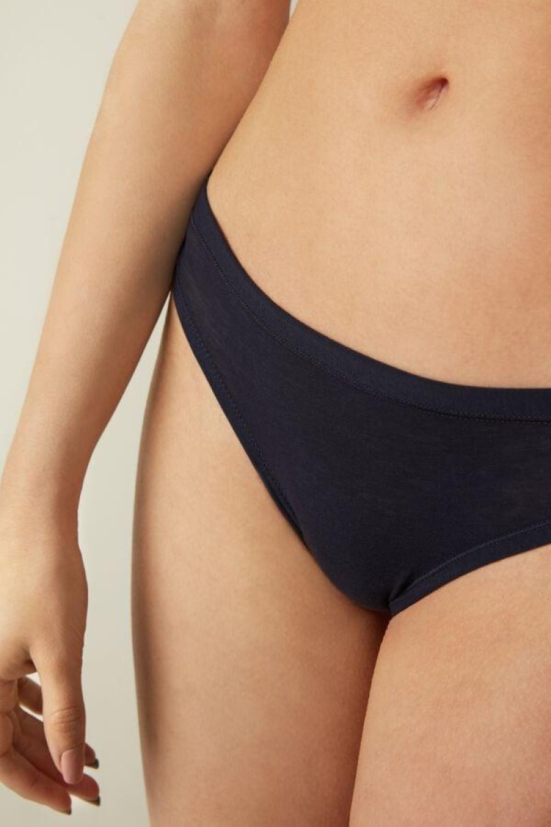 Intimissimi Brazilian in Ultralight Supima® Cotton Ženske Gaćice Plave | HR 2538CET