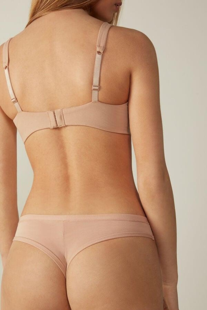 Intimissimi Brazilian in Ultralight Supima® Cotton Ženske Gaćice Bež | HR 2539XFY