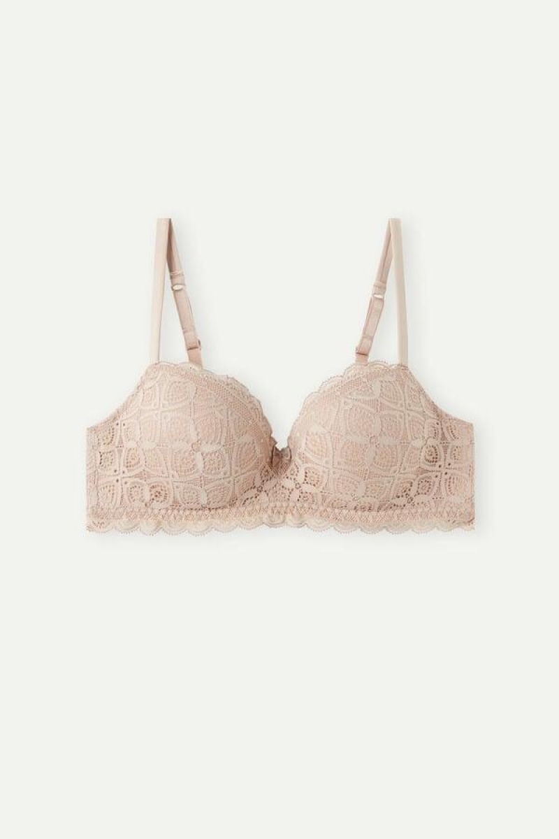 Intimissimi Claudia Balconette in Lace Ženske Grudnjaci Bež | HR 1126APV