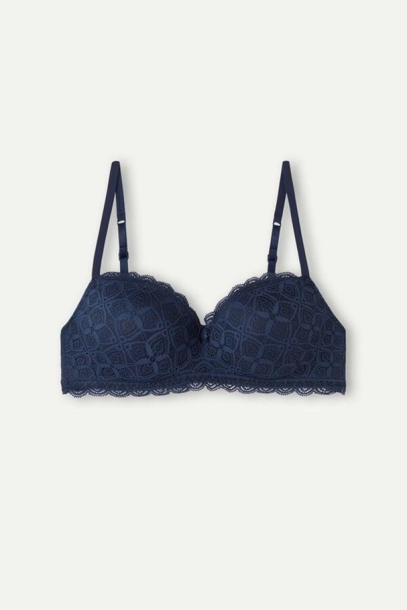 Intimissimi Claudia Balconette in Lace Ženske Grudnjaci Plave | HR 1130GLQ