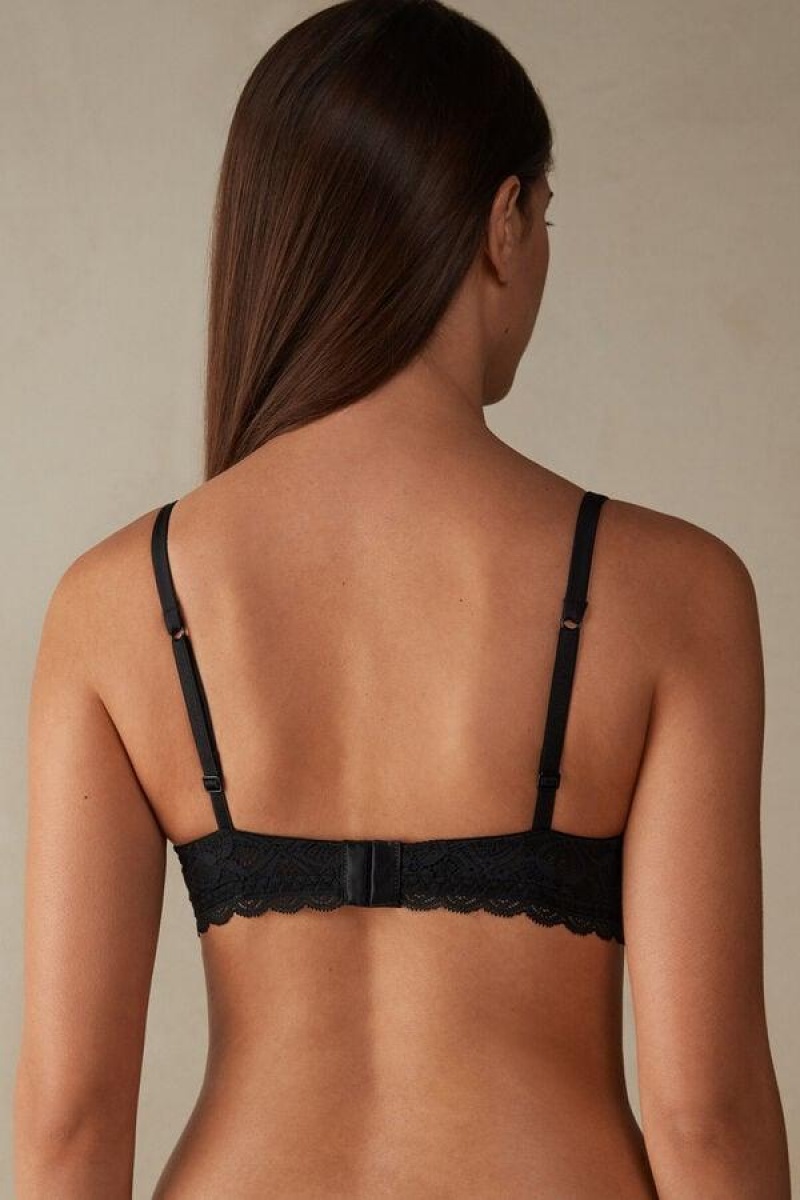 Intimissimi Claudia Balconette in Lace Ženske Grudnjaci Crne | HR 1517SOB