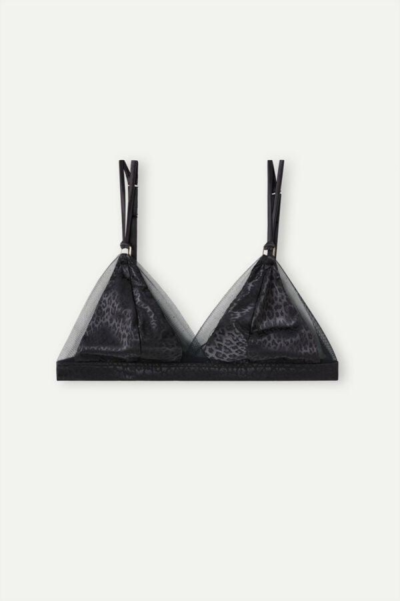 Intimissimi Cool Minimal Emma Triangle Ženske Grudnjaci Crne | HR 1135ZGY