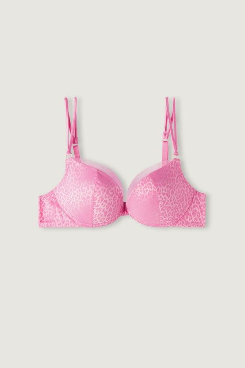 Intimissimi Cool Minimal Simona Super Push-up Ženske Grudnjaci Roze | HR 1274EXG