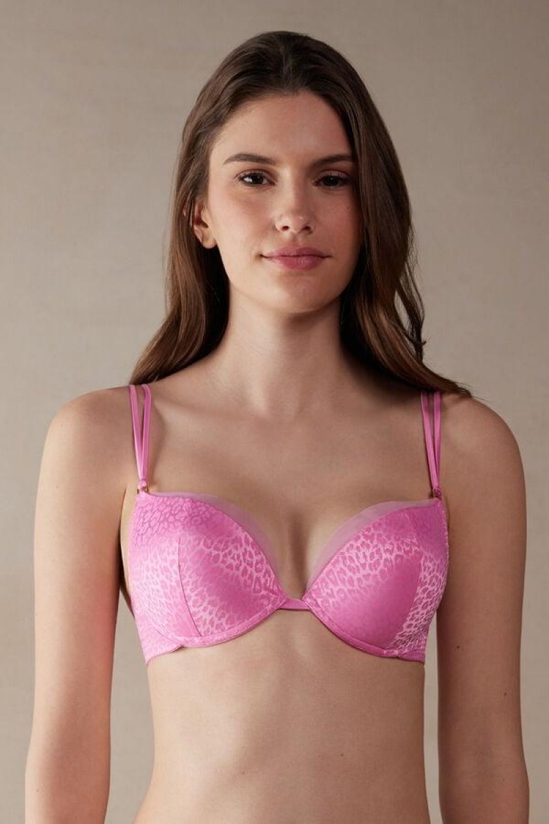 Intimissimi Cool Minimal Simona Super Push-up Ženske Grudnjaci Roze | HR 1274EXG