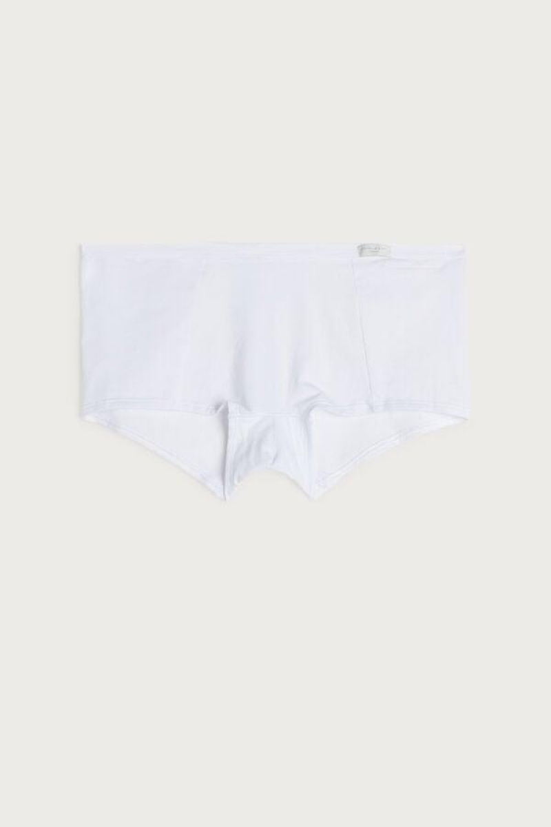 Intimissimi Cotton Boyshorts Ženske Gaćice Bijele | HR 2340SOG