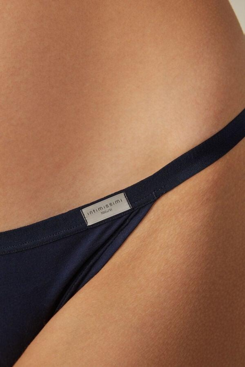 Intimissimi Cotton String Ženske Gaćice Plave | HR 2436ZGU