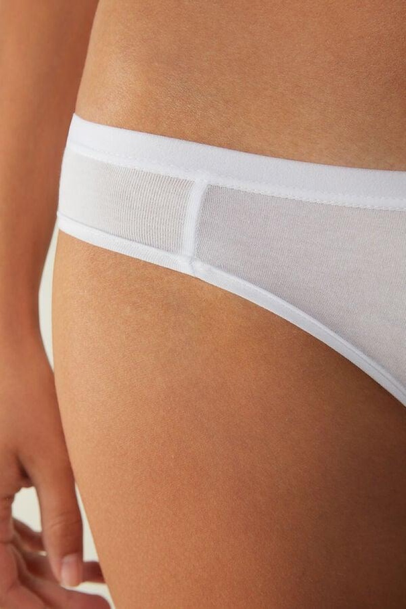 Intimissimi Cotton Ženske Gaćice Bijele | HR 2429QZM