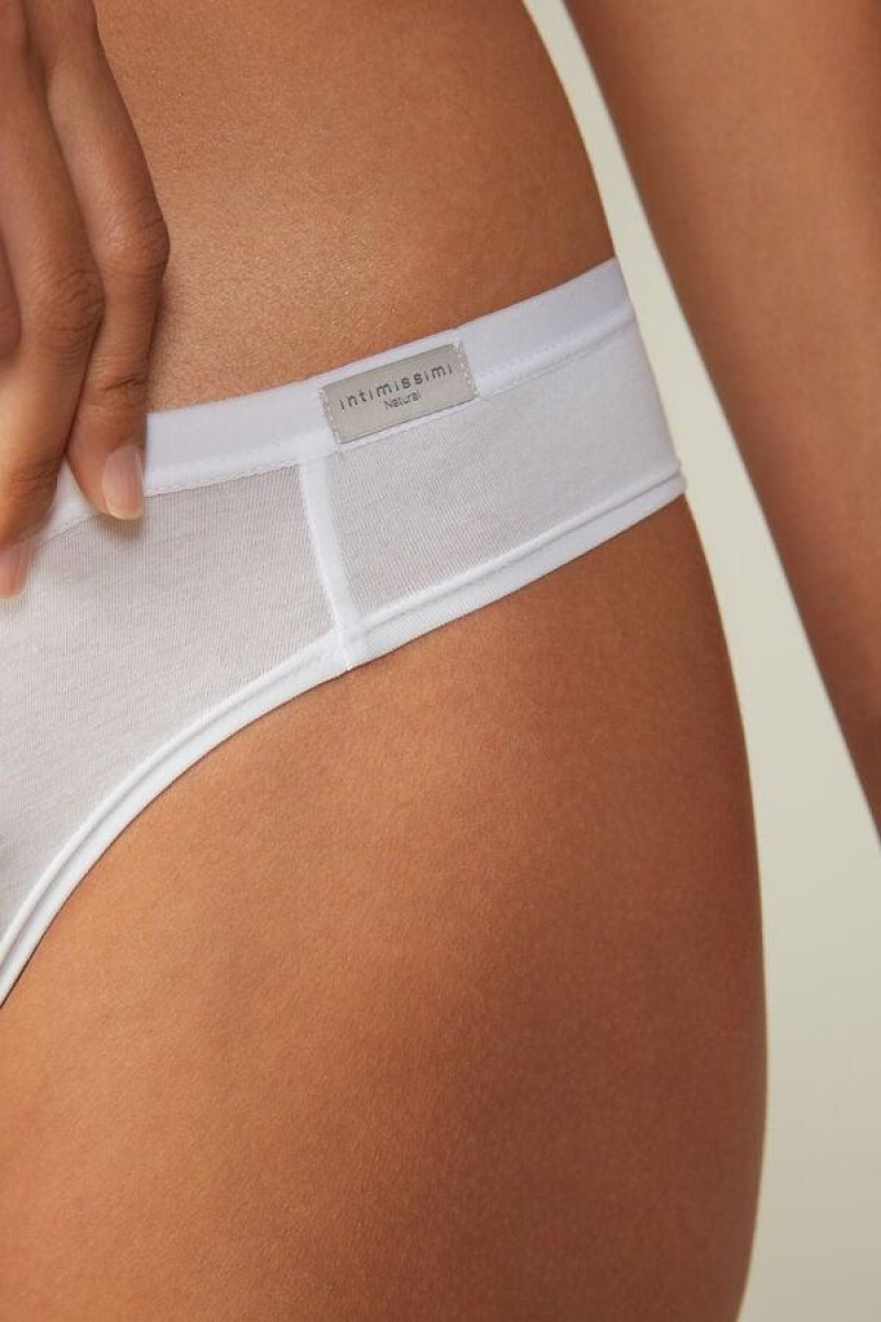 Intimissimi Cotton Ženske Gaćice Bijele | HR 2429QZM